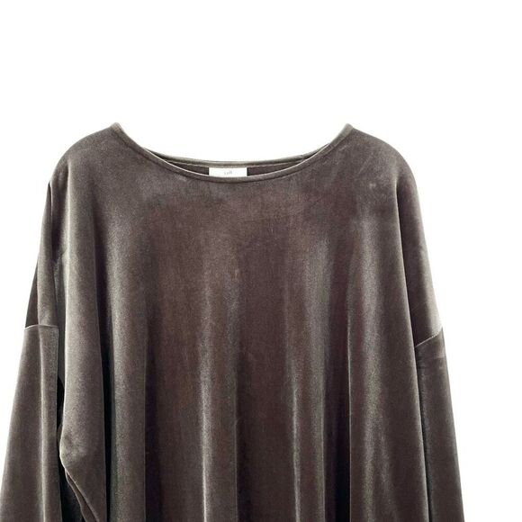 J. Jill velvet top blouse Size XL‎ boho lagenlook - Picture 2 of 6